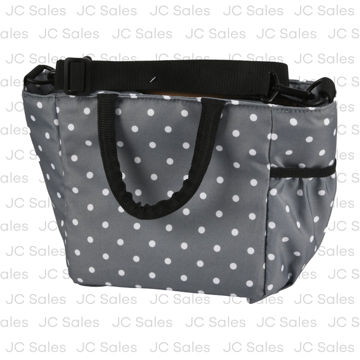 built i love lunch bag gray w dots -- 2 per case