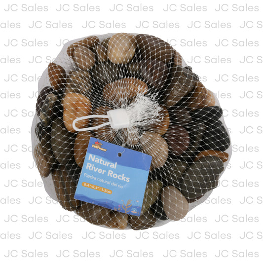 natural river polish rocks asst color 1-2 cm -- 10 per case