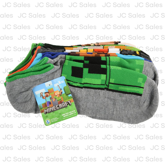 minecraft no show socks sz lg 3-9 6 pr -- 12 per box