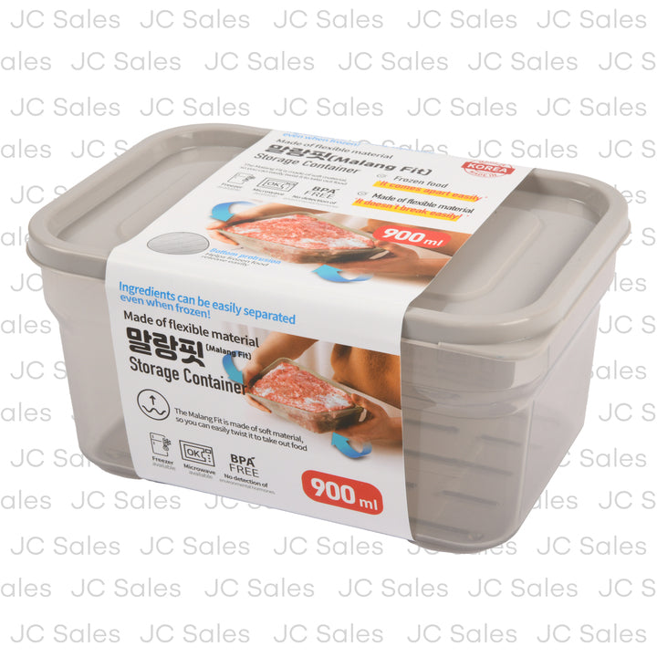 plas storage container malang fit w lid 900 ml -- 12 per case