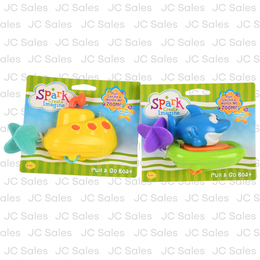 pull go boat toy asst -- 6 per case