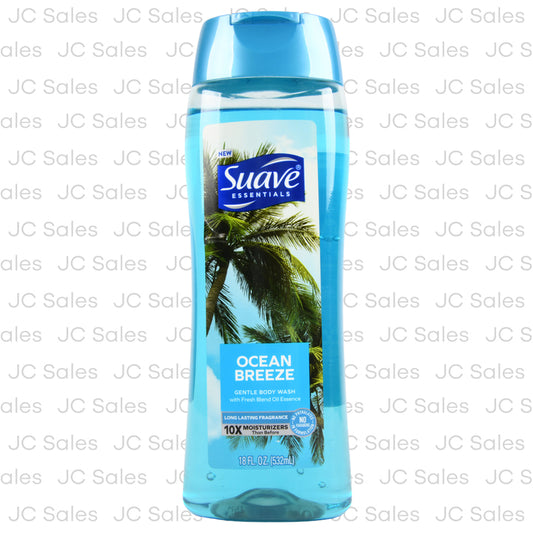 suave body wash ocean breeze 18 oz -- 6 per case