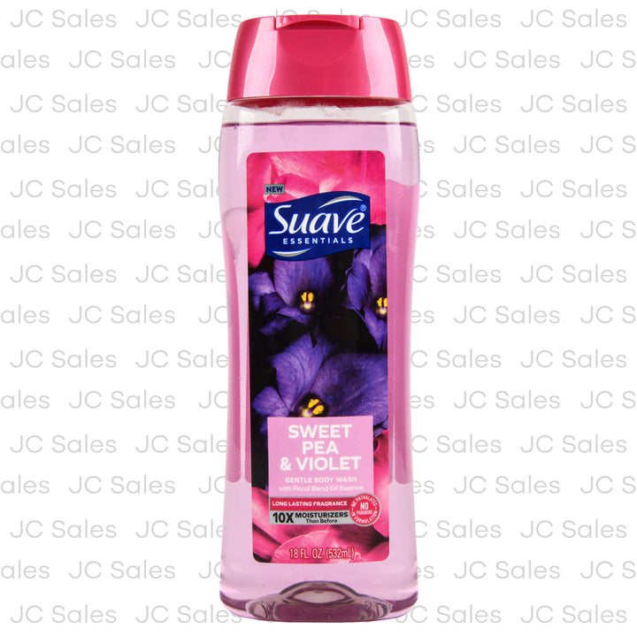 suave body wash sweet pea 18 oz -- 6 per case