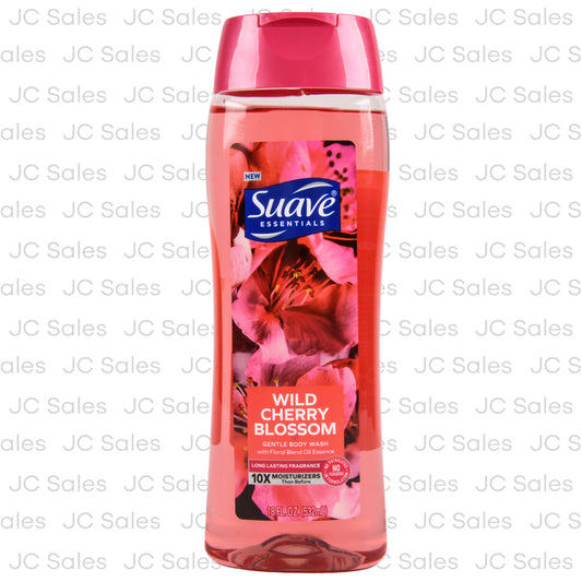 suave body wash wild cherry blossom 18 oz -- 6 per case