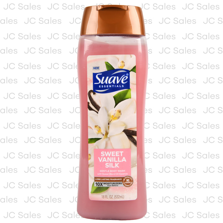 suave body wash sweet vanilla silk 18 oz -- 6 per case