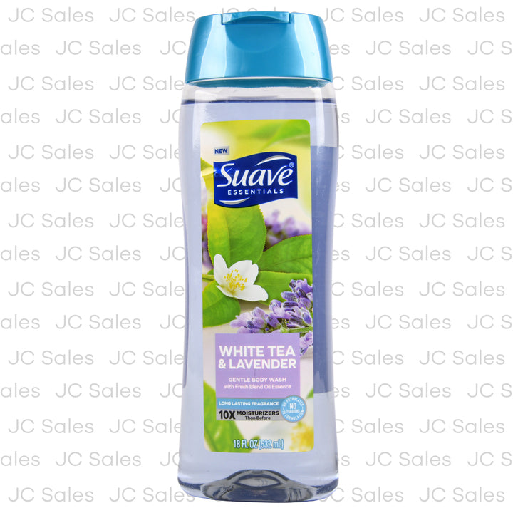 suave body wash white tea lavender 18 oz -- 6 per case