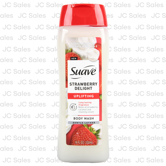 suave body wash strawberry delight 18 oz -- 6 per case