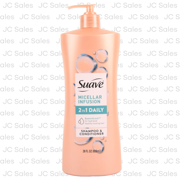 suave 2 in 1 micellar infusion w pump 28 oz -- 4 per case