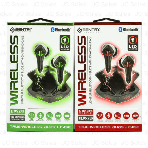 ear buds bluetooth led lighting -- 6 per box