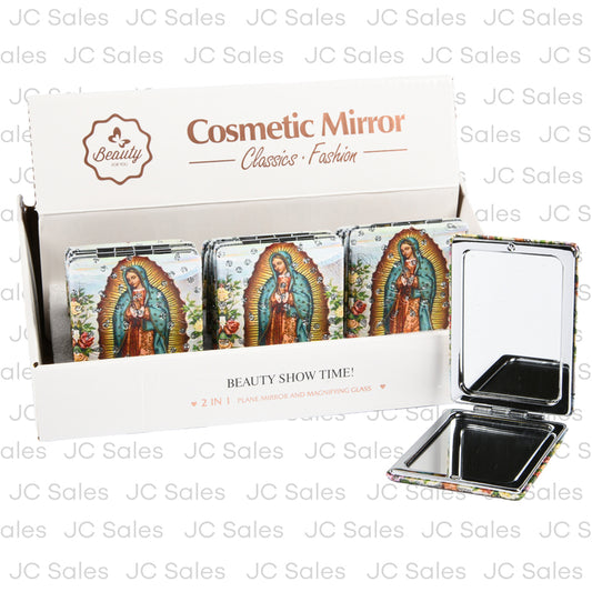 cosmetic mirror virgen de guadalupe -- 12 per box