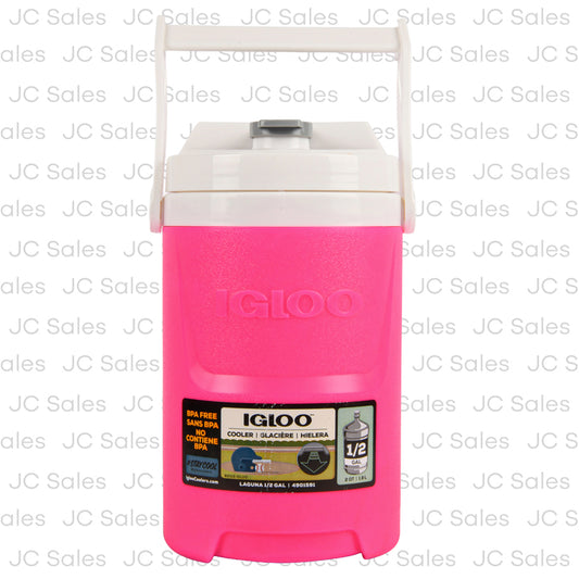 igloo laguna cooler bpa free neon pink 1 2 gal -- 6 per case