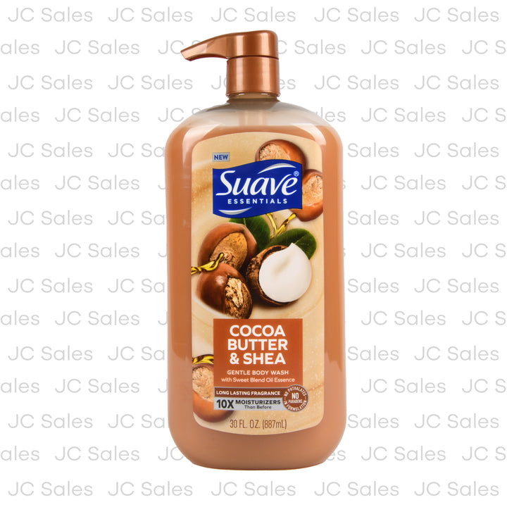 suave body wash cocoa butter shea w pump 30 oz -- 4 per case