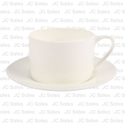 our table sawyer ceramic cup saucer set 10oz -- 6 per case