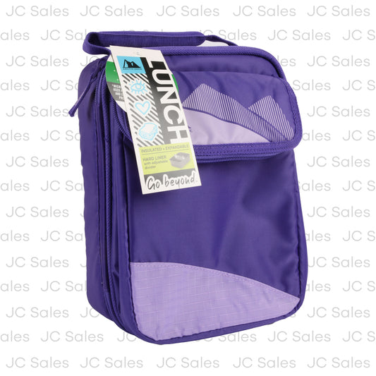artic zone lunch bag insulated expandable purple -- 8 per case