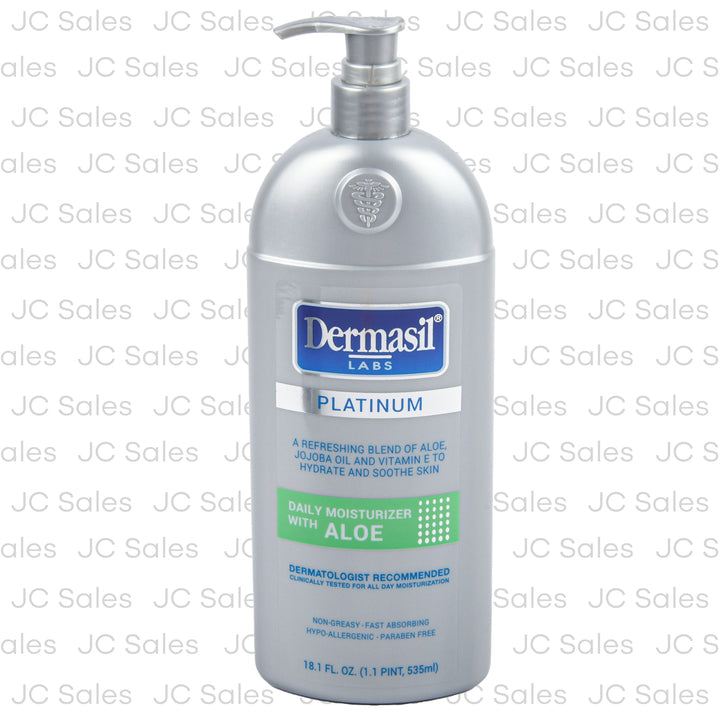 dermasil platinum moisture lotion w aloe 18.1 oz -- 12 per case