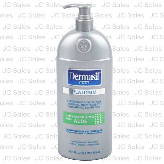 dermasil platinum moisture lotion w aloe 18.1 oz -- 12 per case