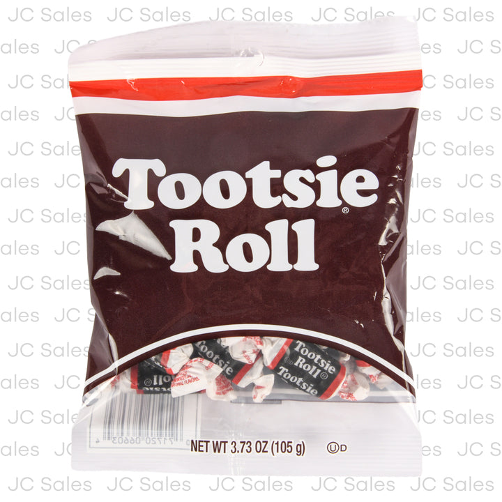 tootsie rolls candy 3.73 oz peg bag -- 24 per case