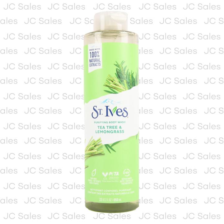 st. ives body wash tea tree lemongrass 22 oz -- 4 per case