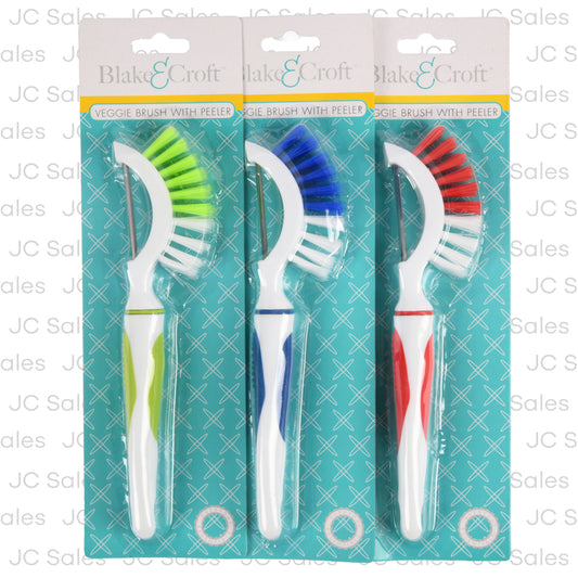peeler w built in veggie brush asst color 8 in -- 24 per case