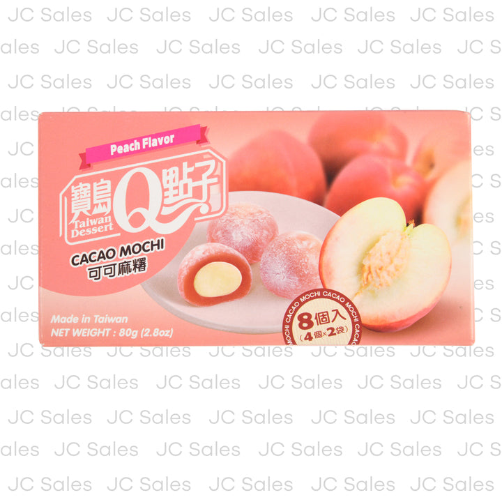 cacao mochi peach flavor 2.8 oz -- 24 per case