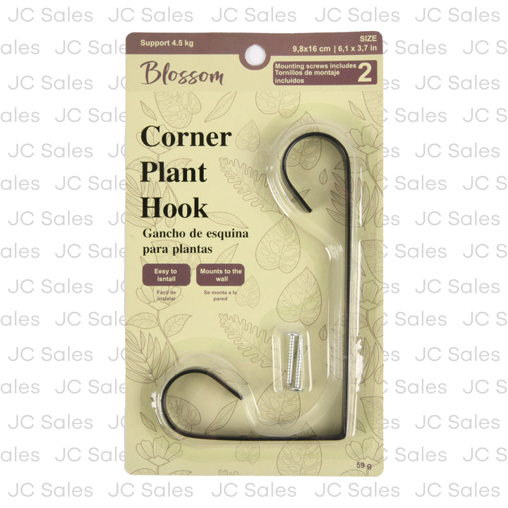 iron corner plant bracket 9.5x1.7x15.5 cm -- 24 per case