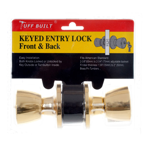 lock entry knob #33382 - durable finish -- 6 per box