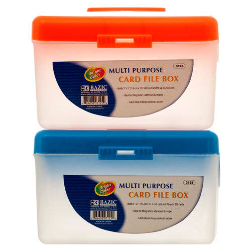 multi purpose card holder box 6 asst clr 3125 -- 36 per case