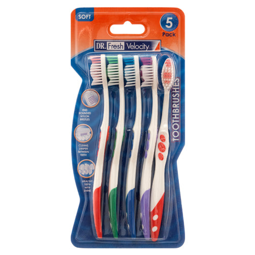toothbrush 5pk velocity dr.fresh -- 12 per box