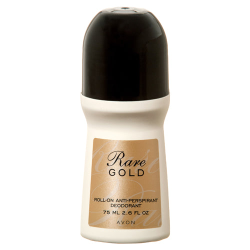 avon roll on deodorant rare gold 2.6 oz -- 28 per case