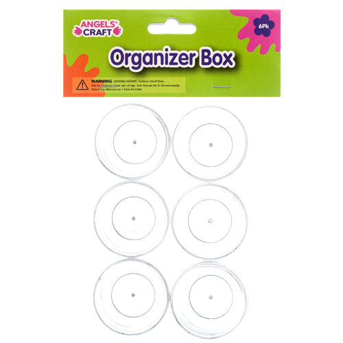 craft organizer - 6ct clear plastic bottle  -- 12 per box