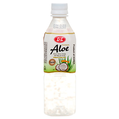 l&l aloe vera coconut drink - 16.9 oz -- 20 per case