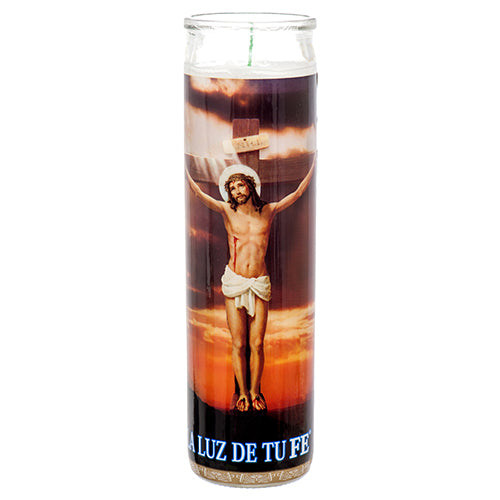 veladora jesus crucificado religious candle -  -- 12 per case