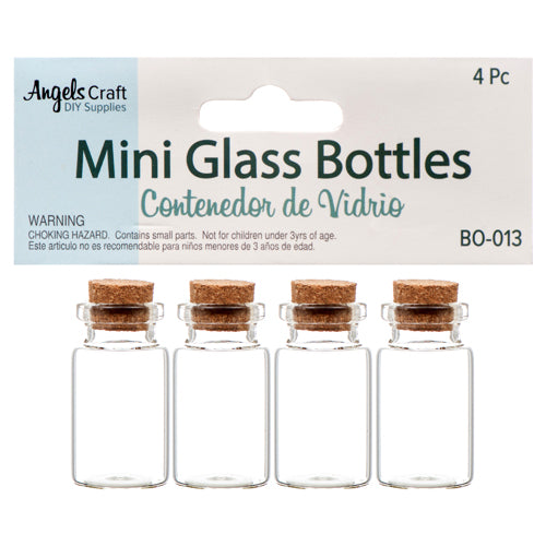glass bottles with cork tops - -  -- 12 per box
