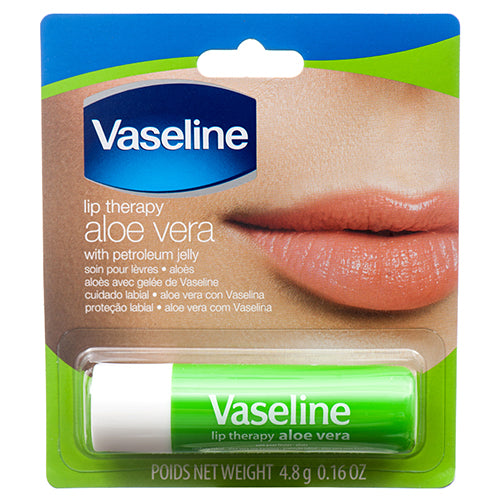 vaseline lip therapy aloe vera .16 oz -- 24 per case