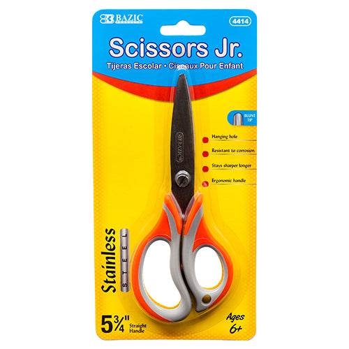 kid's soft grip scissors 5-3/4 in - assorted colors  -- 24 per box
