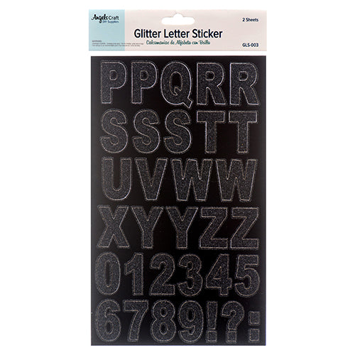 angels craft alphabet stickers - bulk aa pack -- 12 per box