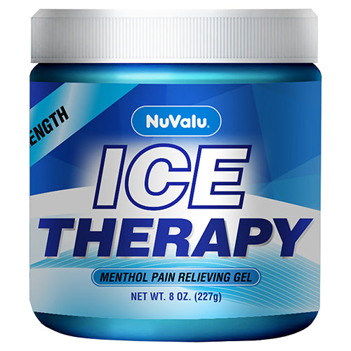 nuvalu ice therapy gel 8 oz - bulk  -- 24 per case