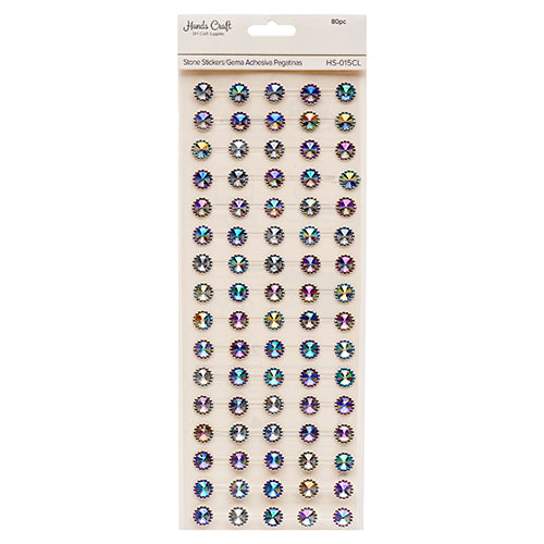 angels craft stone stickers - clear - 360 pieces -- 12 per box