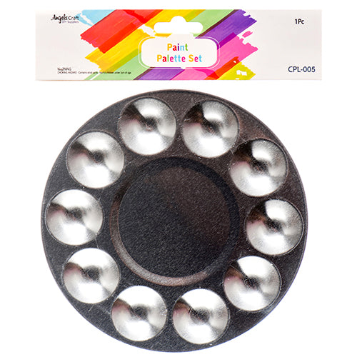 craft aluminum round paint palette - bulk - 240 -- 12 per box