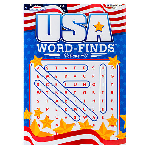 kappa usa word finds puzzle book -- 48 per case