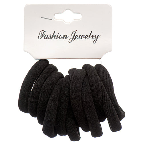 small black hair ties -  -- 12 per box