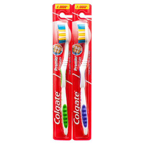 colgate toothbrush - premier clean  -- 12 per box