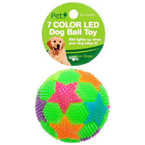color led dog ball toys - 24 pack -  -- 24 per case