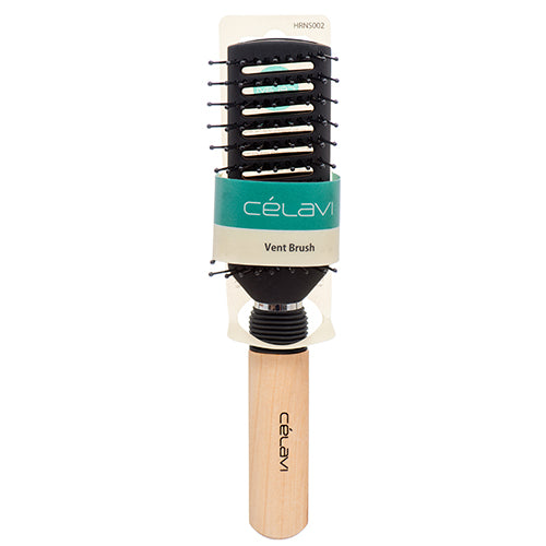 hair brush w wood grip hrns002 celavi -- 12 per box