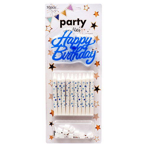 assorted color birthday candles -   -- 24 per box