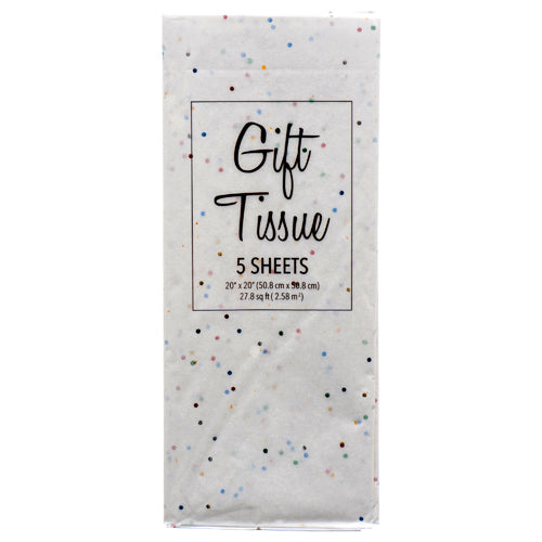 sparkle white gift tissue paper  - hx -- 12 per box