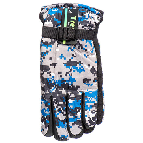 camouflaged winter gloves #mgl-2881  -- 12 per box