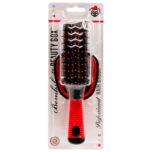 hair brush vent with mirror - assorted colors - aa pack -- 12 per box