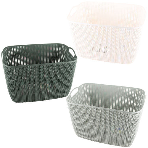 nuvalu plastic knit basket 8 -- 10 per case