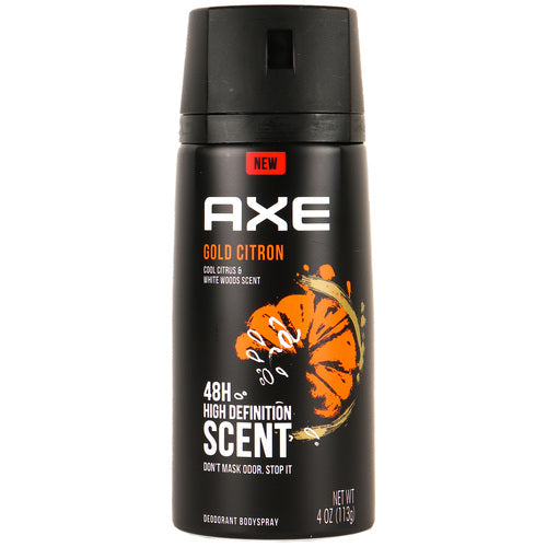 axe body spray gold citron 4 oz -- 12 per case